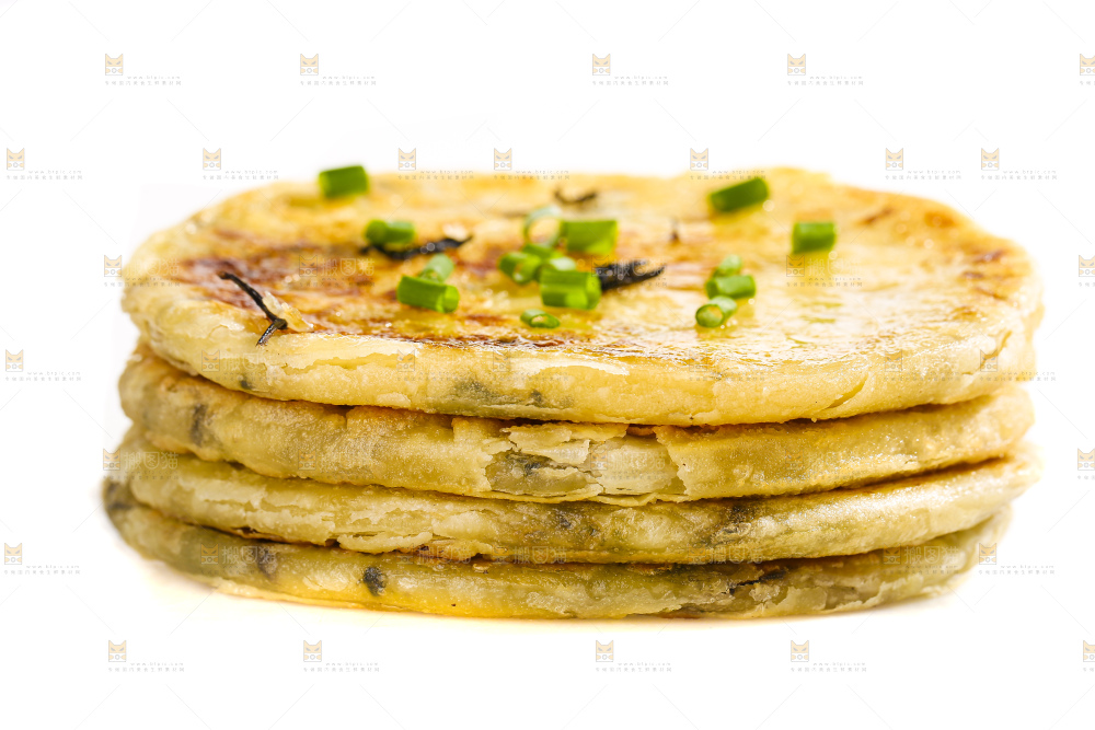 白底上的梅干菜饼