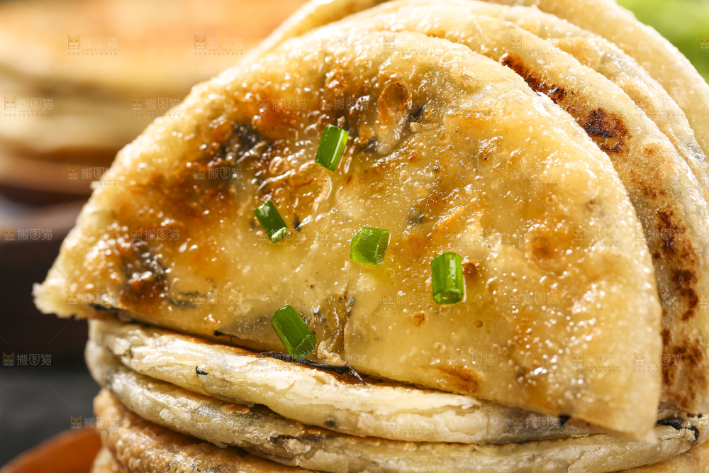 深底上的梅干菜饼