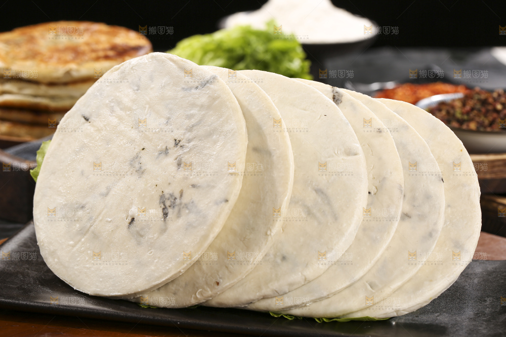 深底上的梅干菜饼