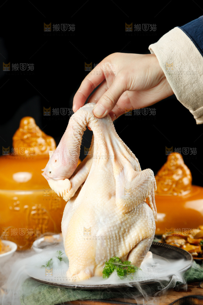 深底上的佛跳墙食材