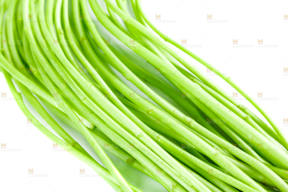 白底上放着藜蒿