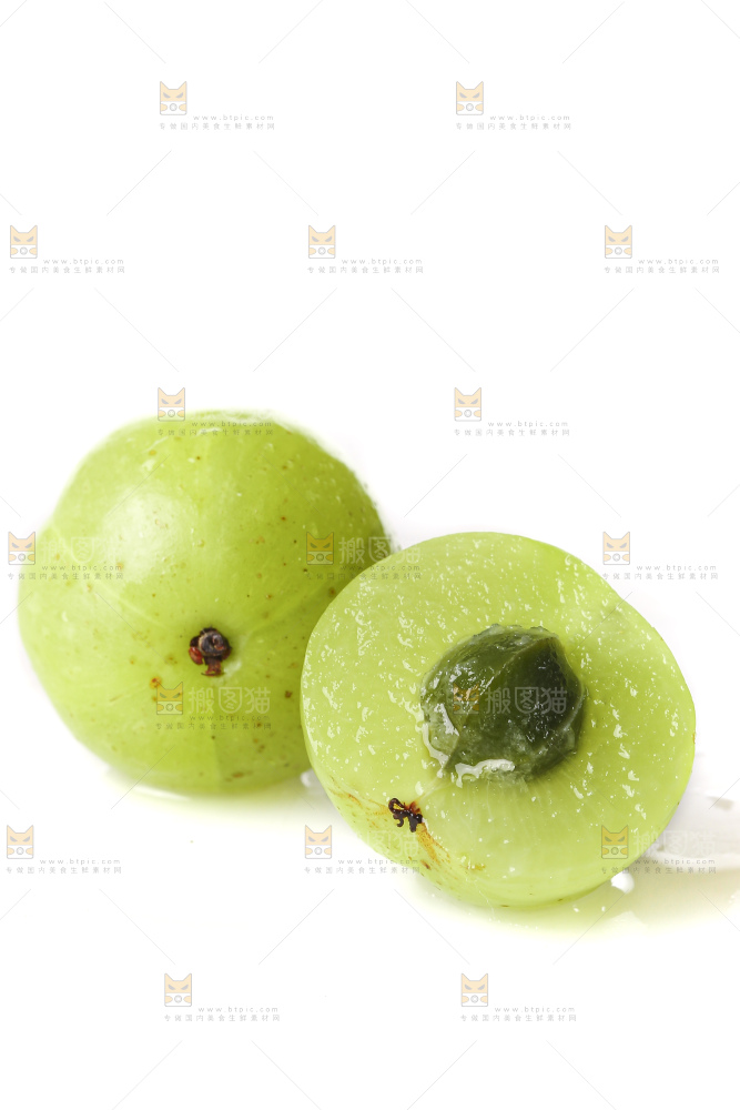 白底上的潮汕油甘果