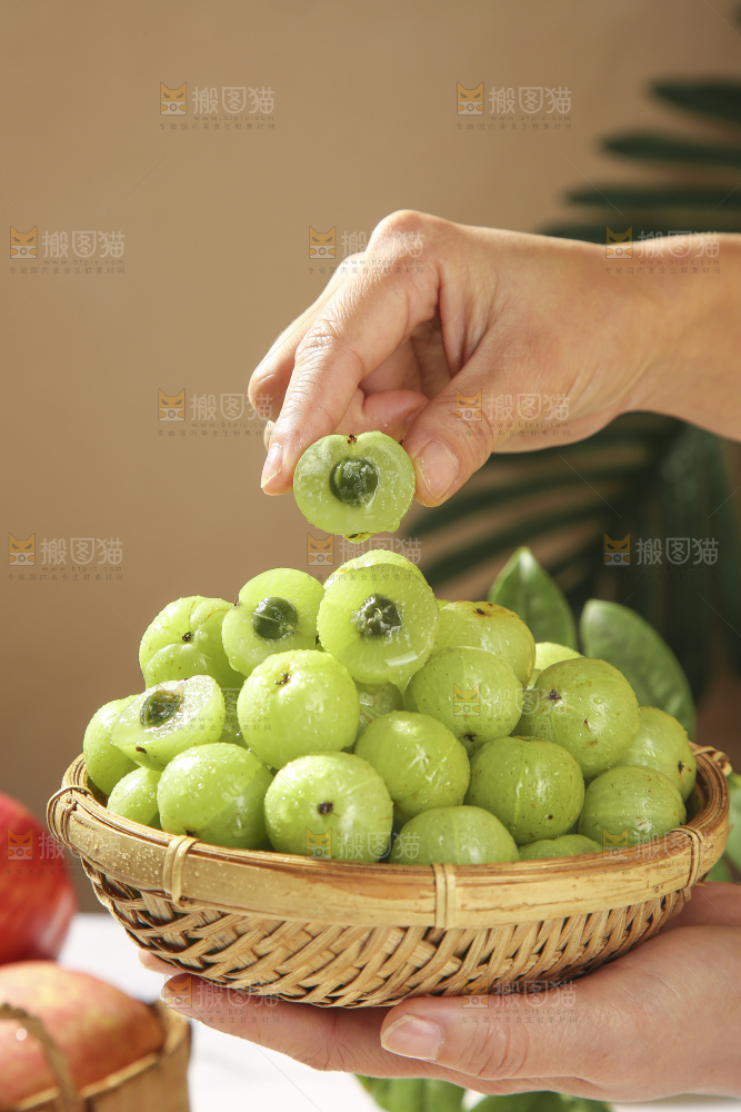 浅底上的油甘果