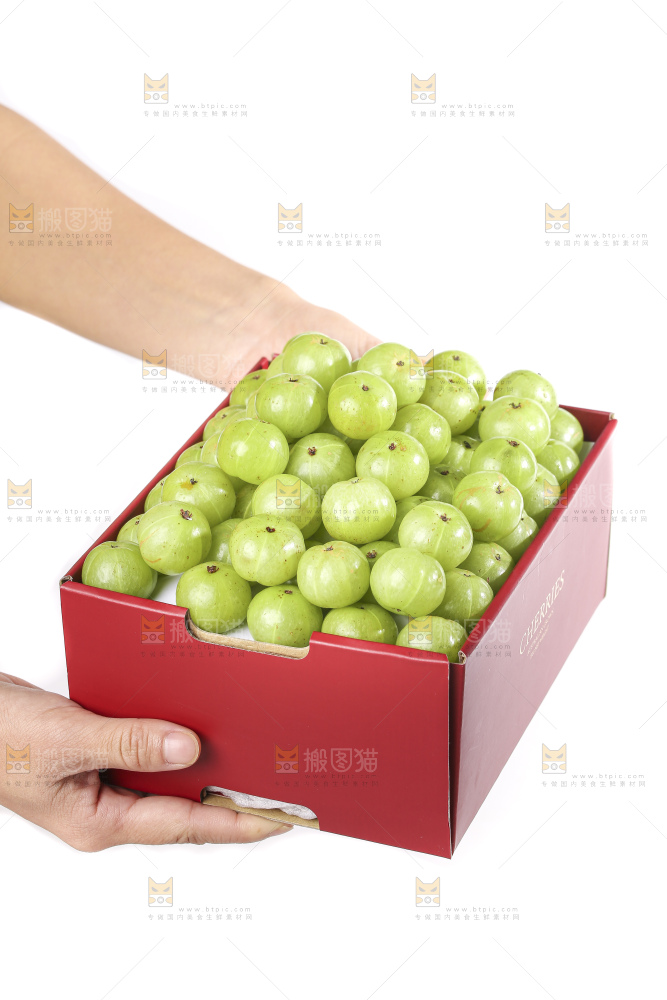 礼品盒里装着的油甘果