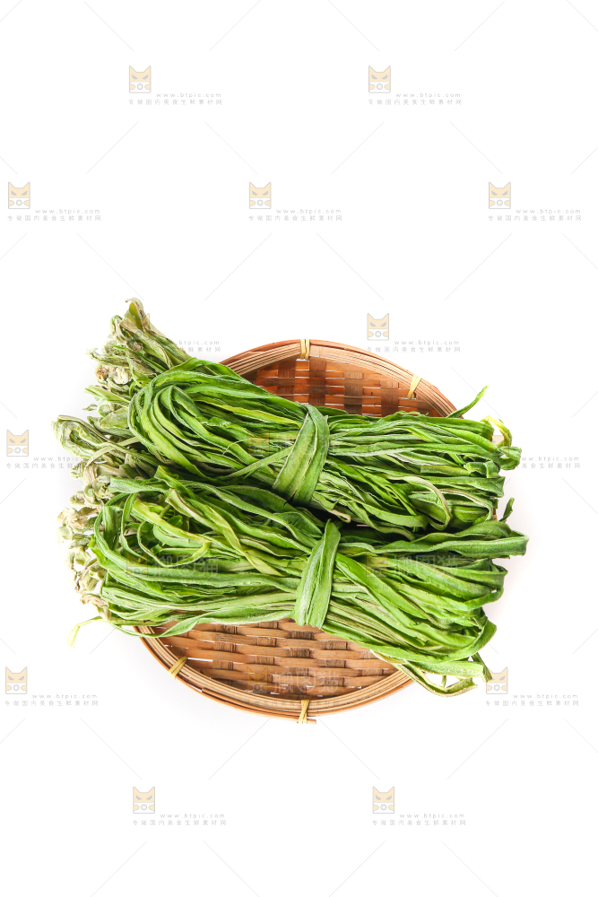 白底上的贡菜