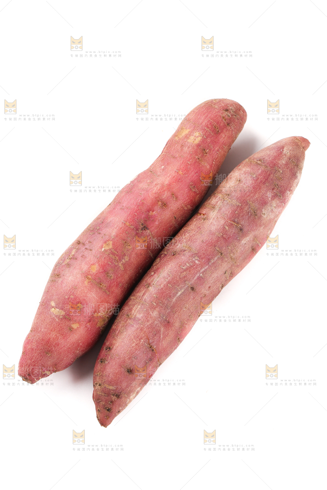 白底上的板栗红薯