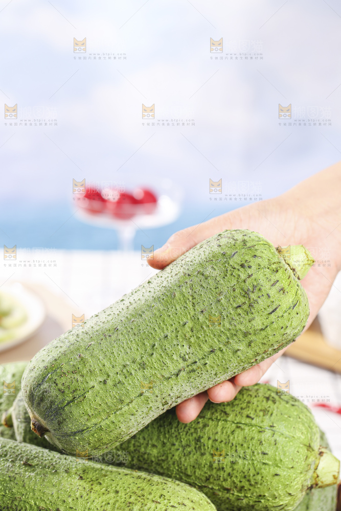 浅底上的肉丝瓜