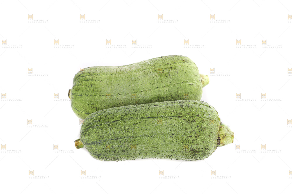 白底上的肉丝瓜