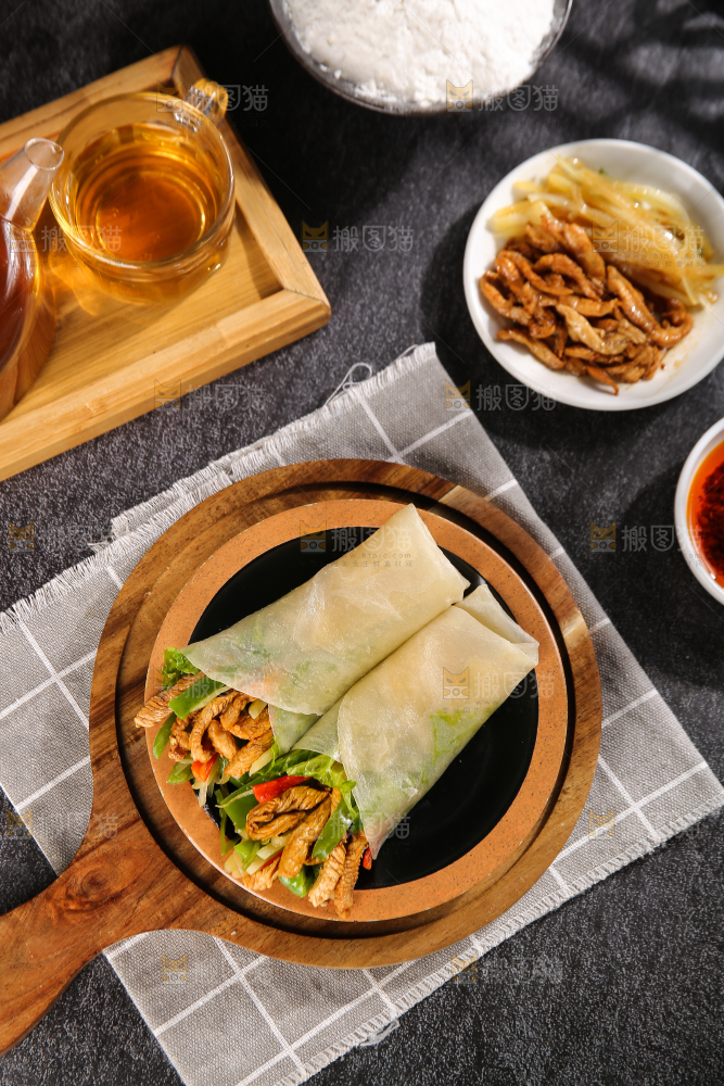 深底上的筋饼卷