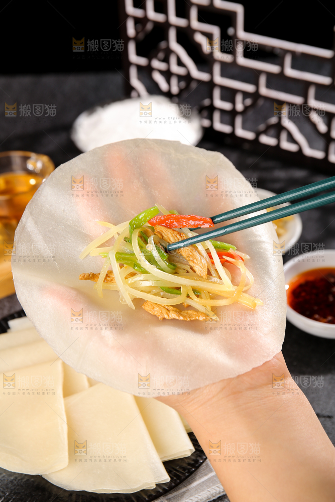 深底上的筋饼卷