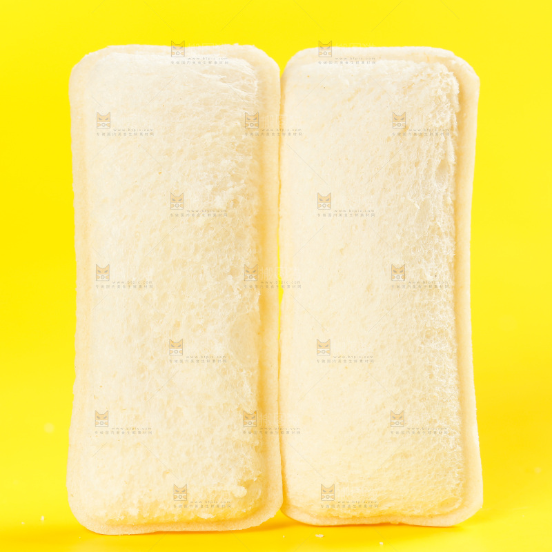 黄底上的乳酸菌面包