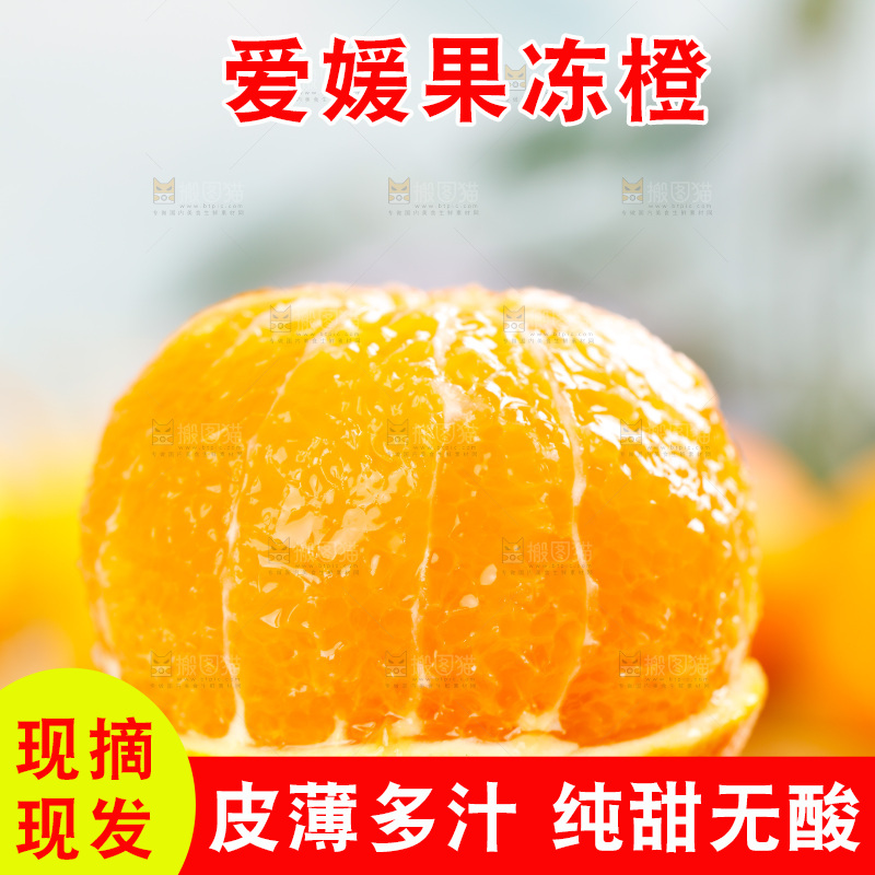 手上拿着爱媛果肉