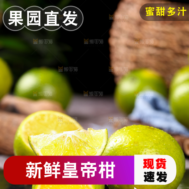 黑底上放着一堆广西皇帝柑