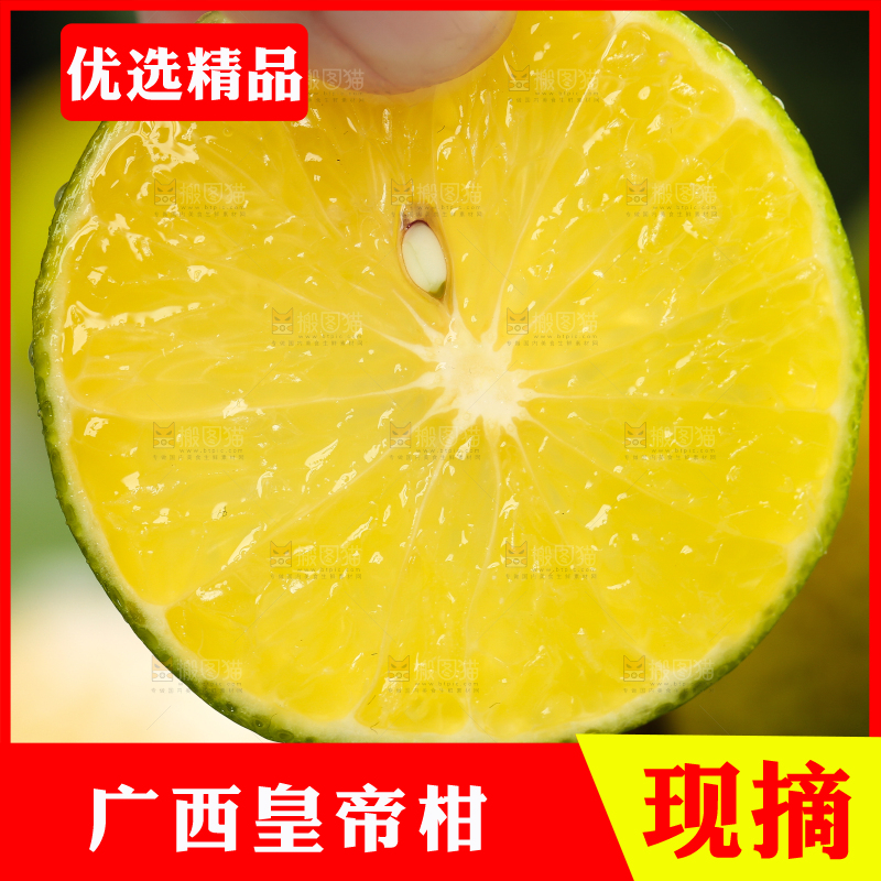 手上拿着皇帝柑