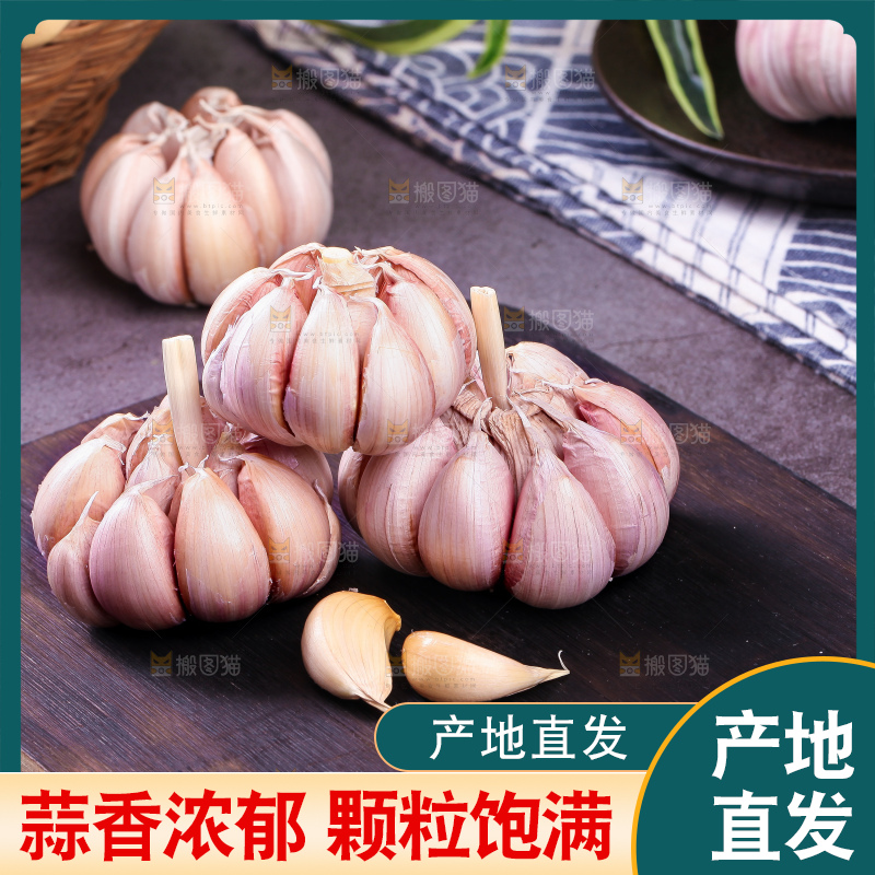深底上的大蒜头