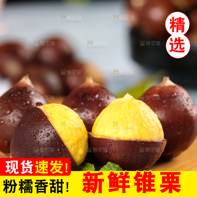 木板上的锥子栗