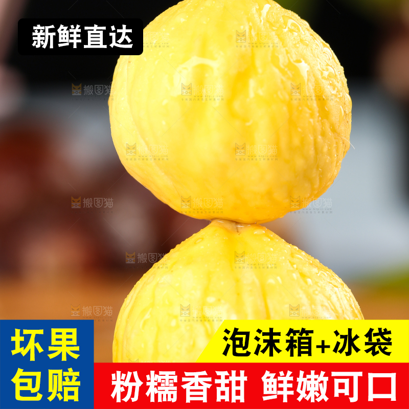 木底上放着锥栗仁