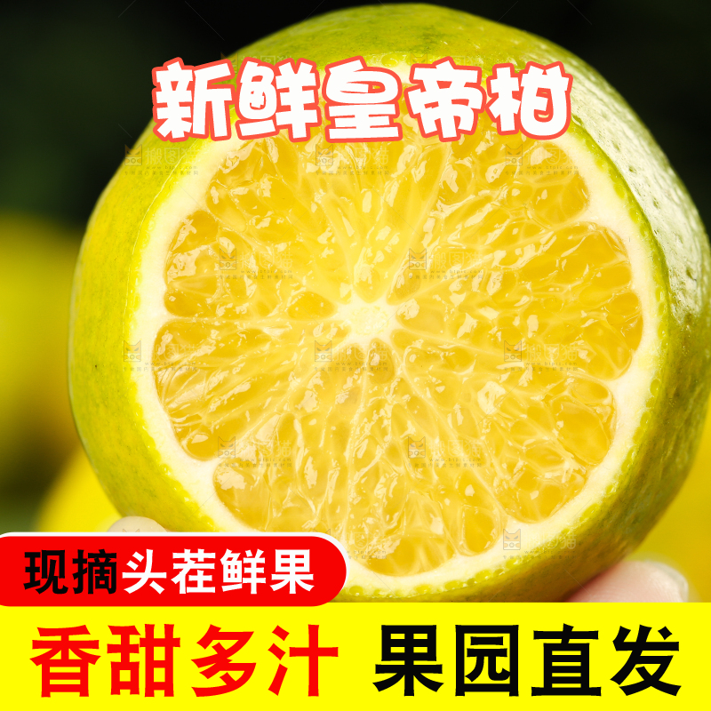 手上拿着皇帝柑