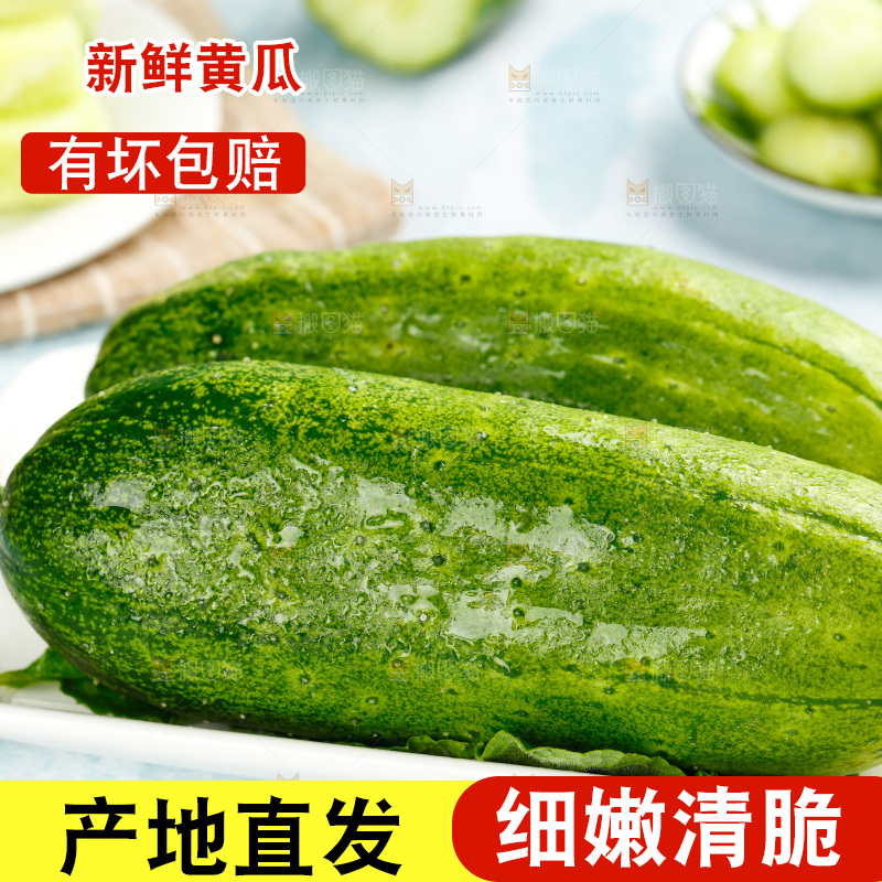 碟子里放着小黄瓜