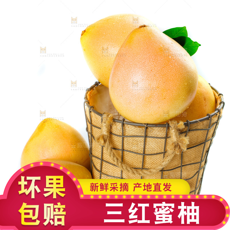 篮子里放着柚子