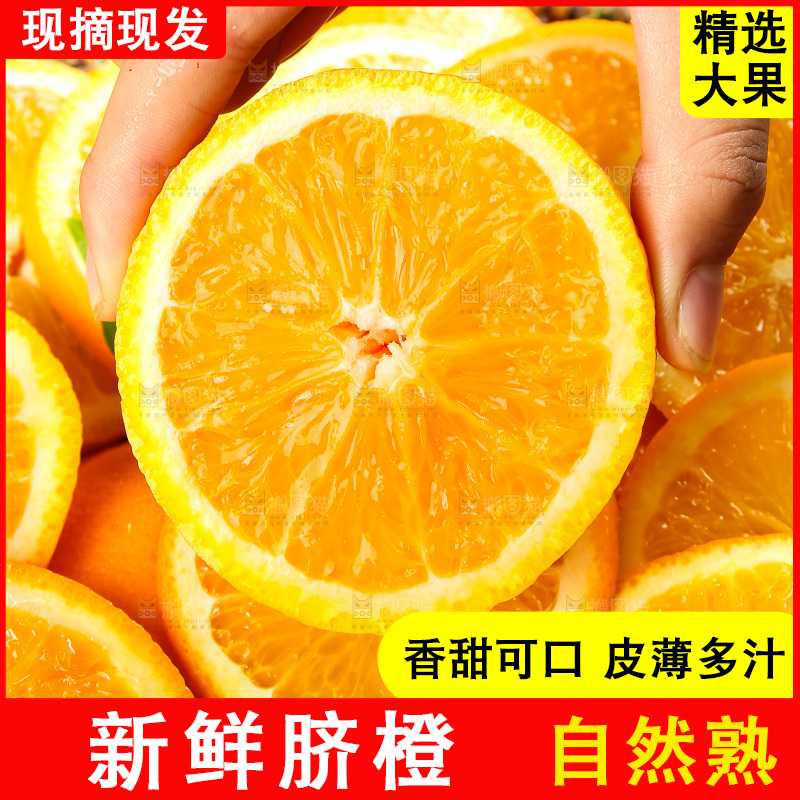 手里拿着橙子
