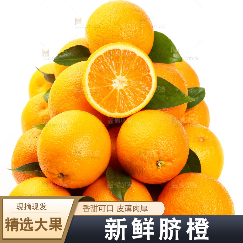 篮子里放着甜橙