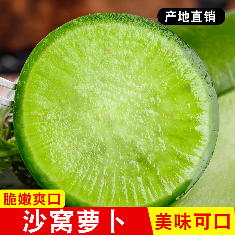 手里拿着青萝卜