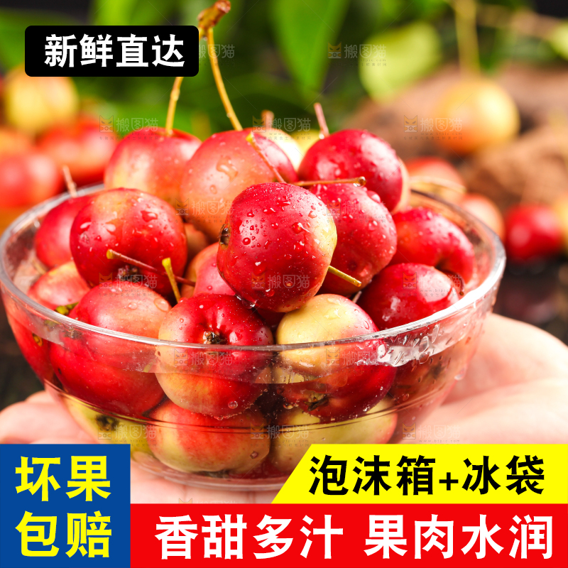 手拿一碗海棠果