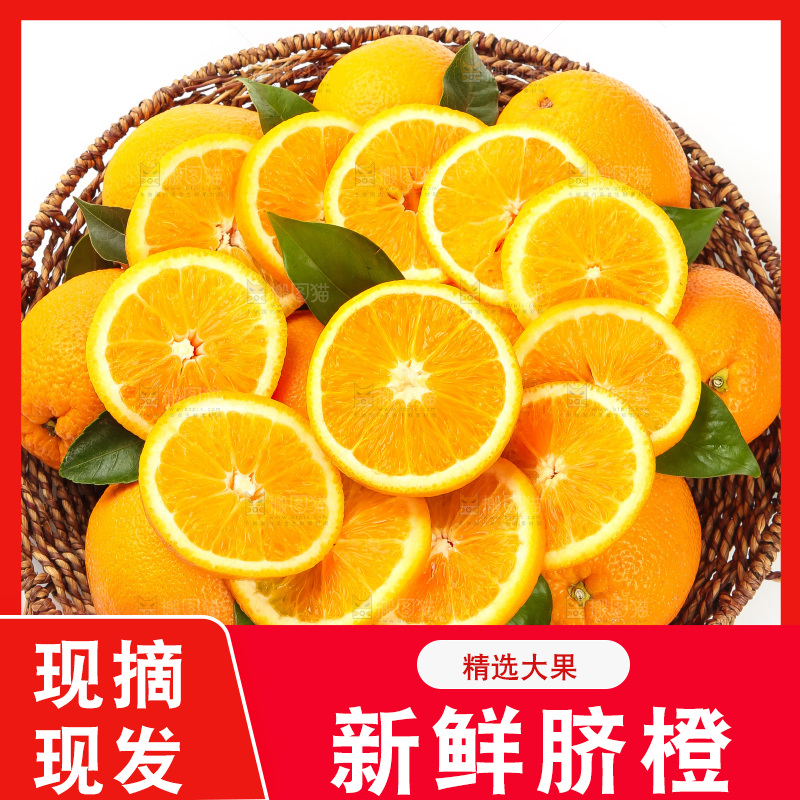 篮子里放着甜橙