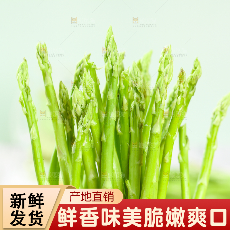 浅底上的青芦笋