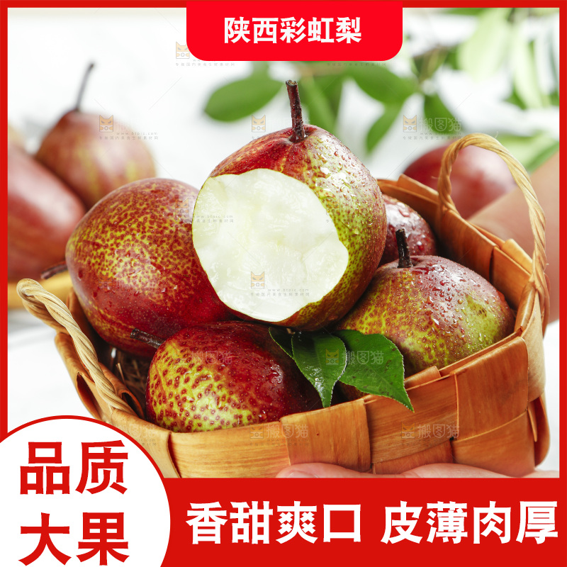 手拿陕西彩虹梨