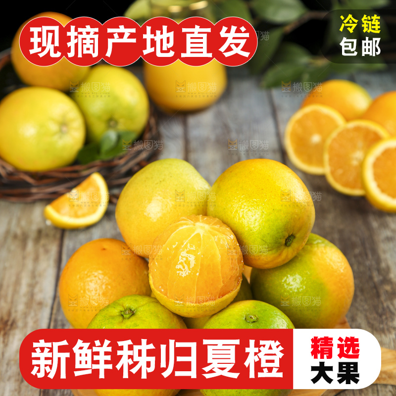 木板上的夏橙