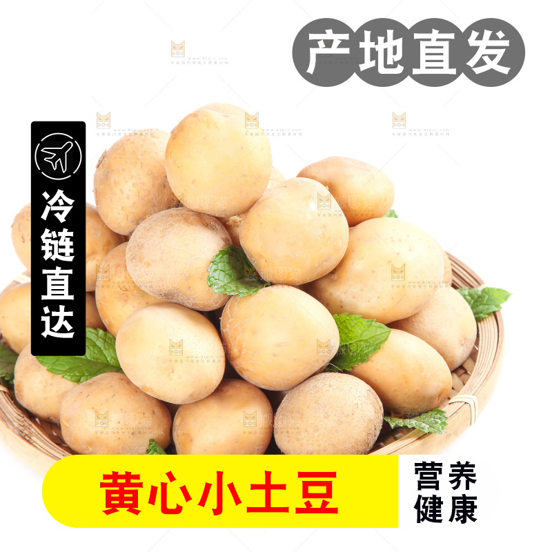 白底上放着一盘土豆