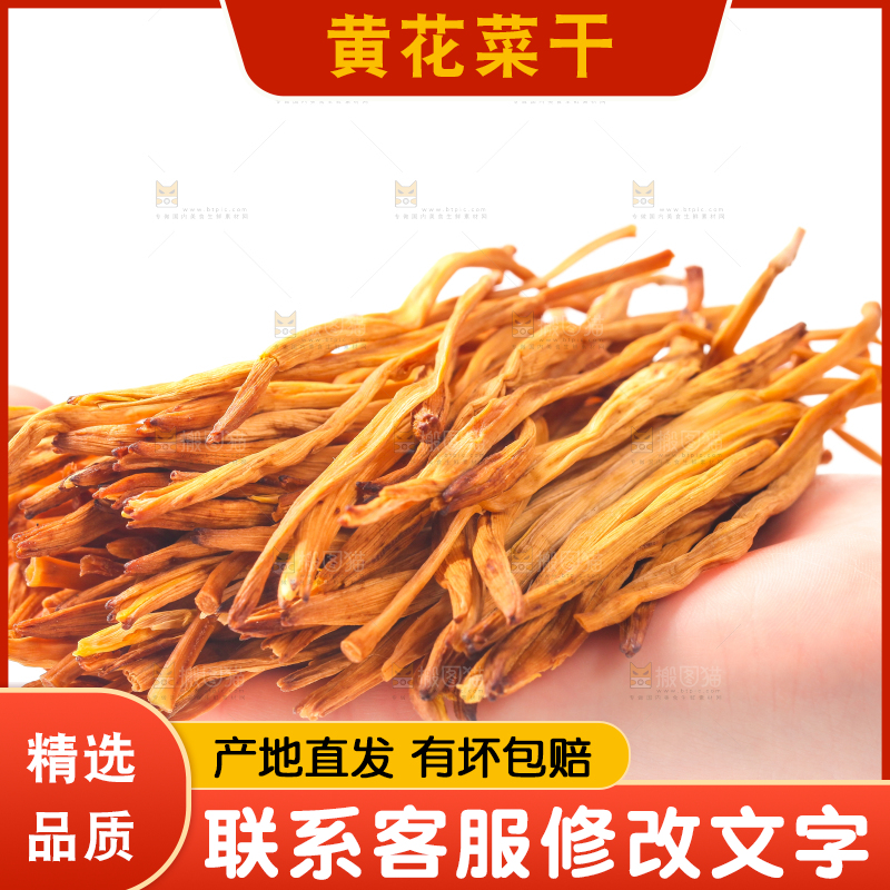 手拿干黄花