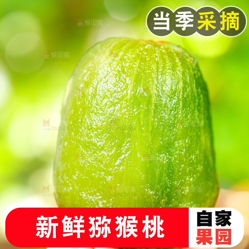 手拿剥皮的猕猴桃