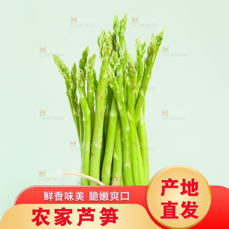 浅底上的青芦笋