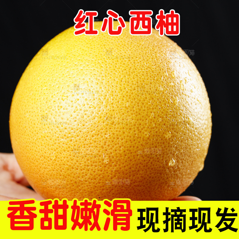 手拿红心西柚