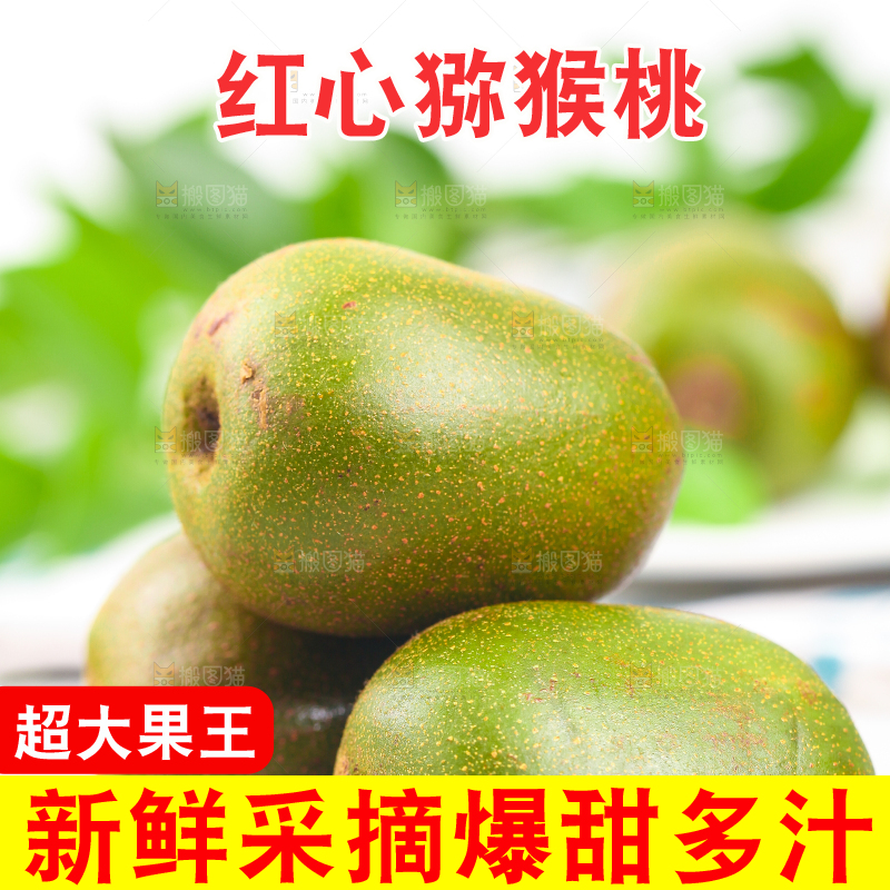 黑石板上的四川红心猕猴桃