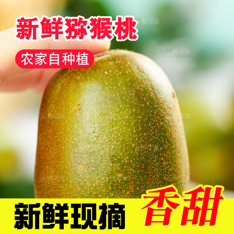 手拿猕猴桃