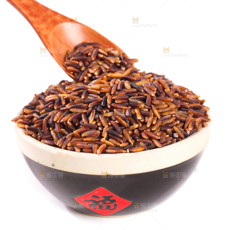 勺子里的紫香米