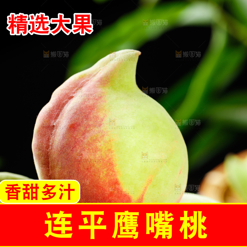木底上的鹰嘴桃