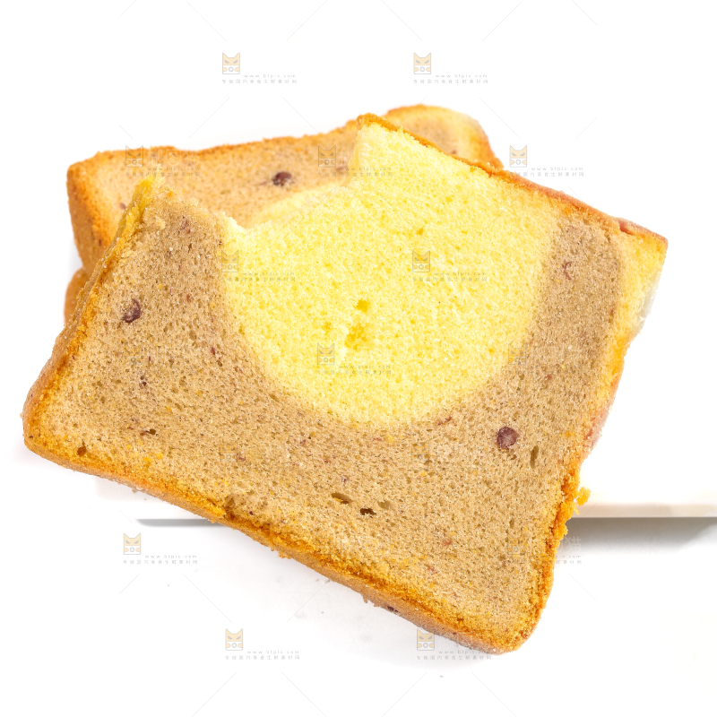 白底上的红豆双拼吐司