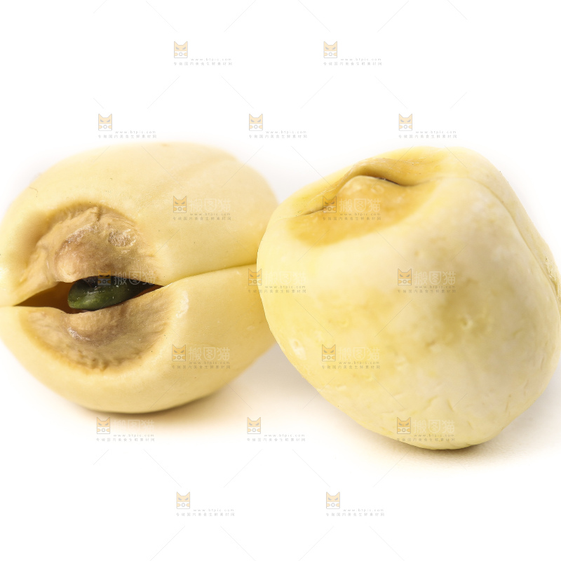 白底上的九鲤湖白莲子