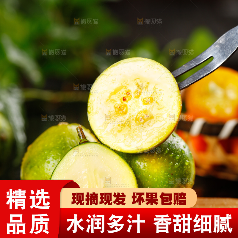 木底上放着金橘