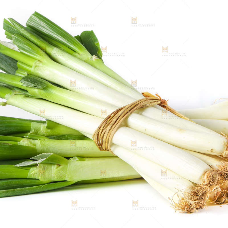 白底上的铁杆大葱