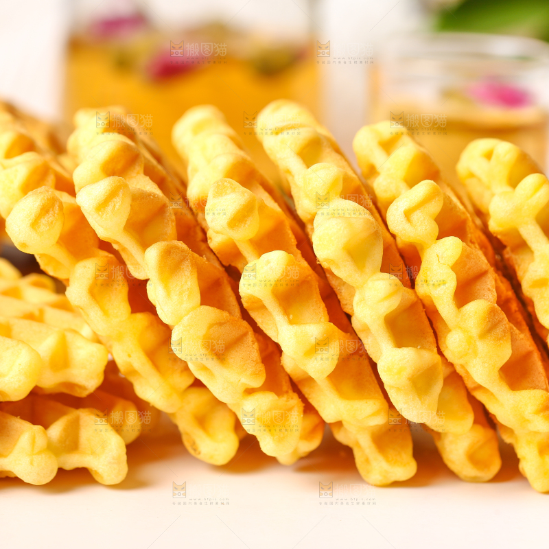 浅底上的华夫饼