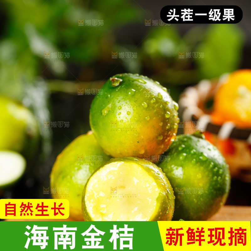 木底上放着金橘
