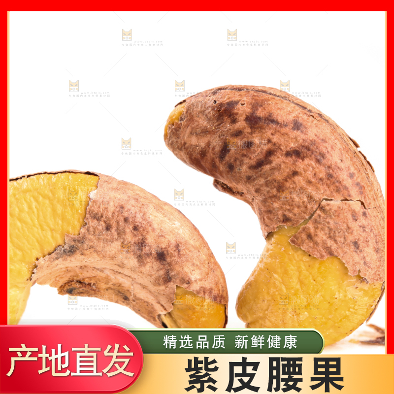 白底上的越南紫皮腰果