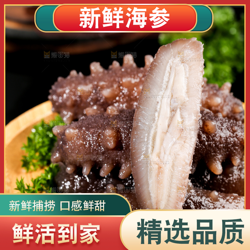 盘子里的海参