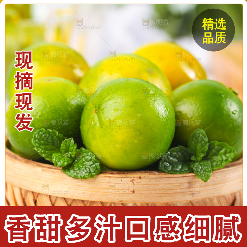 篮子里放着小金桔